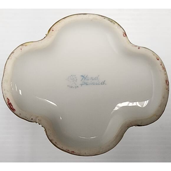 Antique Nippon Hand Painted Pitcher Gold Trim Leaf Mark Japan 4" Floral Berry - Picture 12 of 13